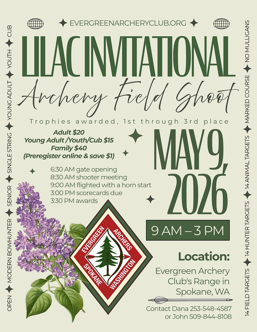 Lilac Invitational Archery Field Shoot - May 9th, 2026