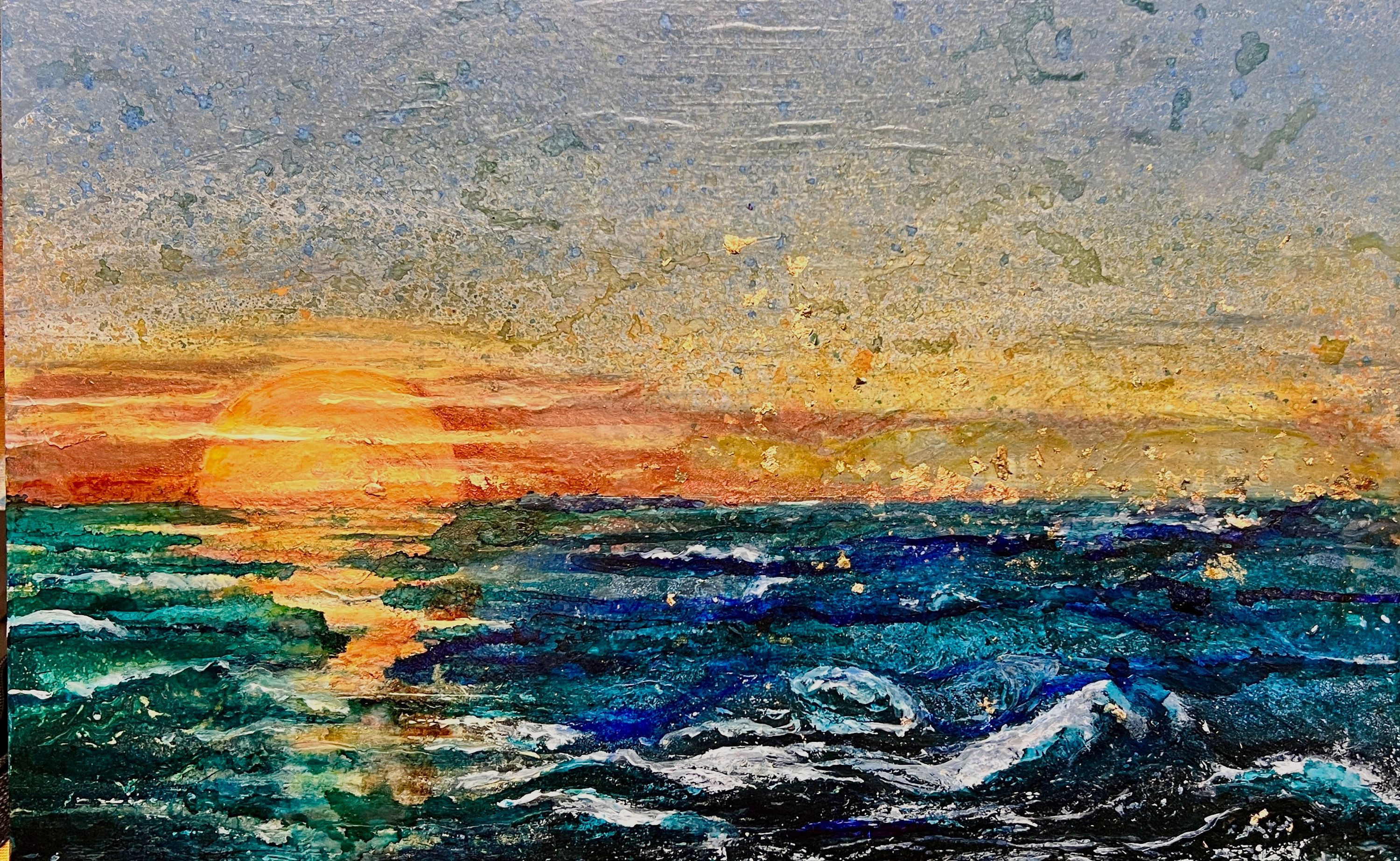 Lake Michigan Sunset (original sold; ask me about something similar)