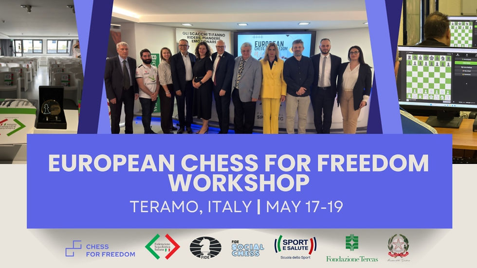 European Chess for Freedom Workshop explores rehabilitation through chess in Teramo
