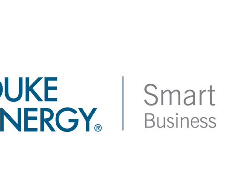 Blue Green and teal Duke Energy and smart saver logo