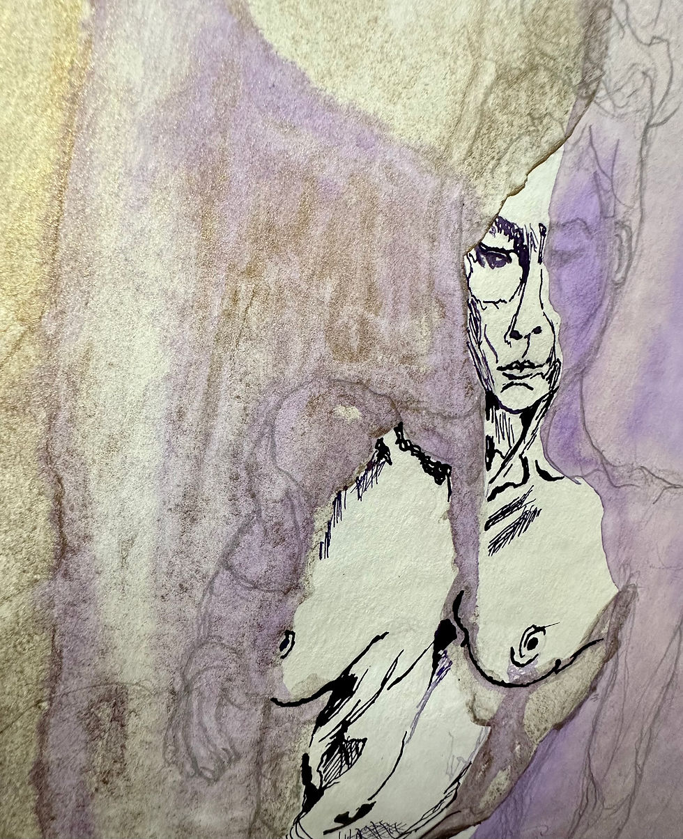 Thumbnail: Cloaked in Gold Ballet Dancer (Pair)