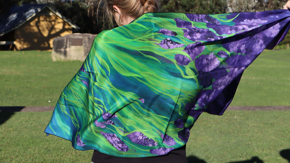 Thumbnail: Lavender Silk Scarf (Limited Edition)
