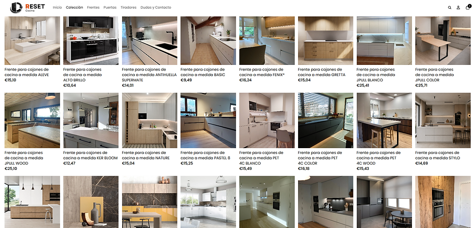 Reset Cocina, comprar puertas personalizadas a medida