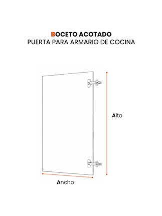 Boceto puerta de cocina