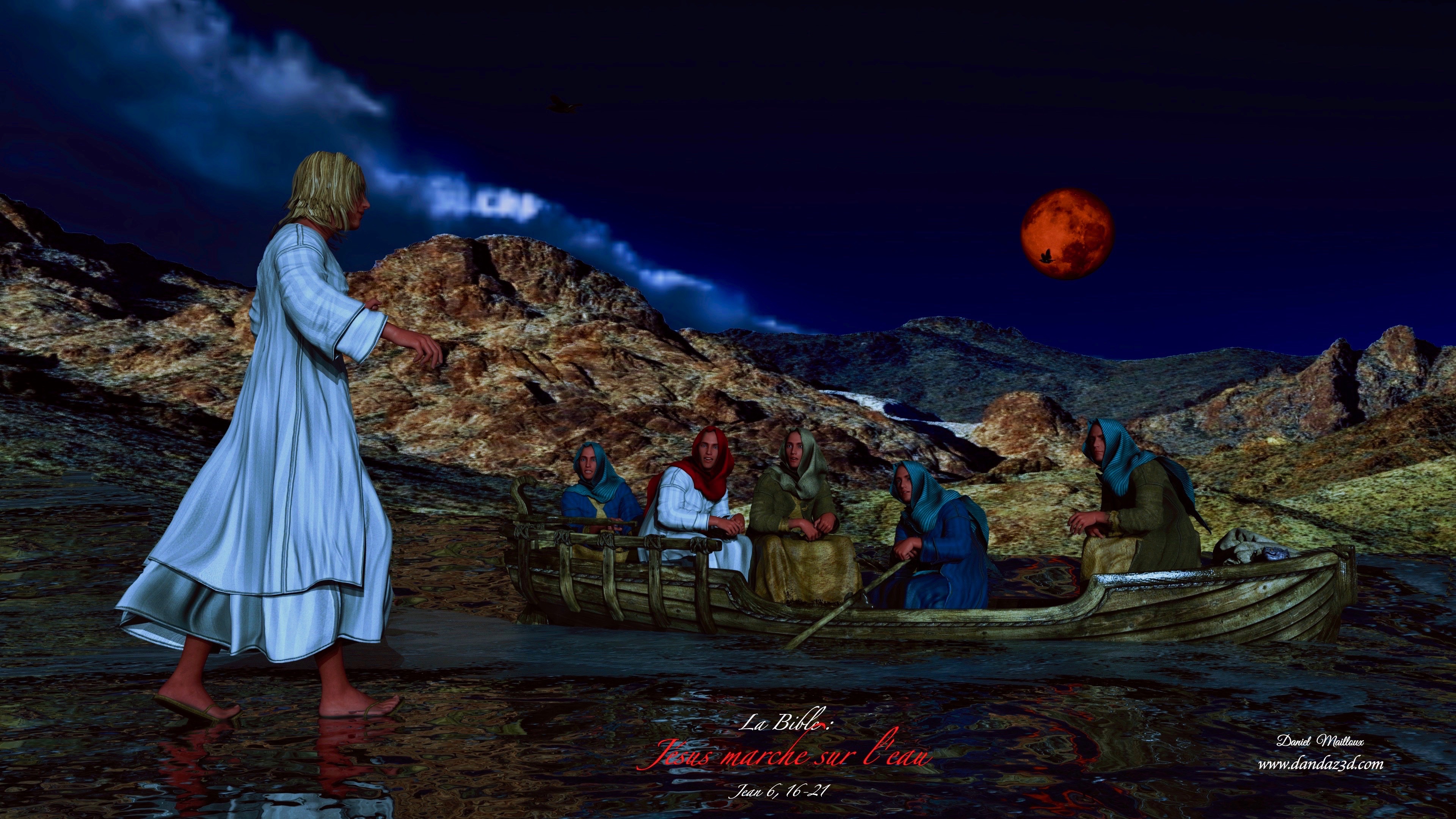 Jésus marche sur le lac