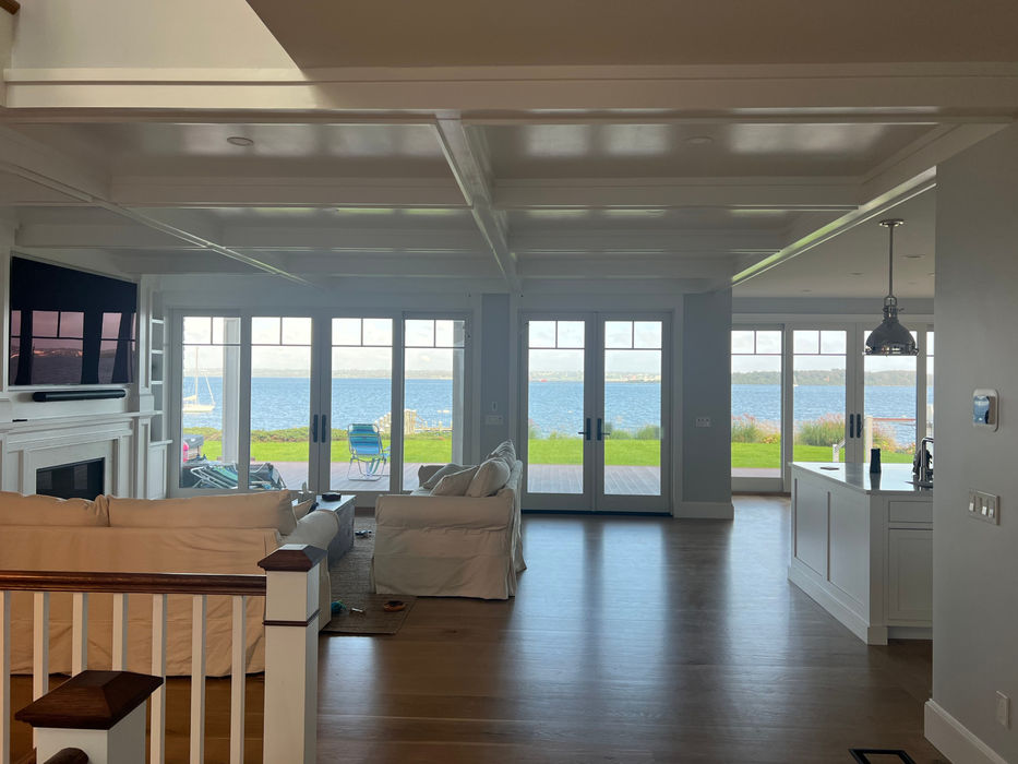 Luxury New Construction Waterfront Home. Waterfront Architecture.  High End Single Family Home in Rhode Island