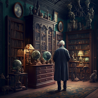 bjb_in_the_living_room_of_an_old_mansion_full_of_shelves_with_b_fc4a0d42-bd80-415d-8b08-4e