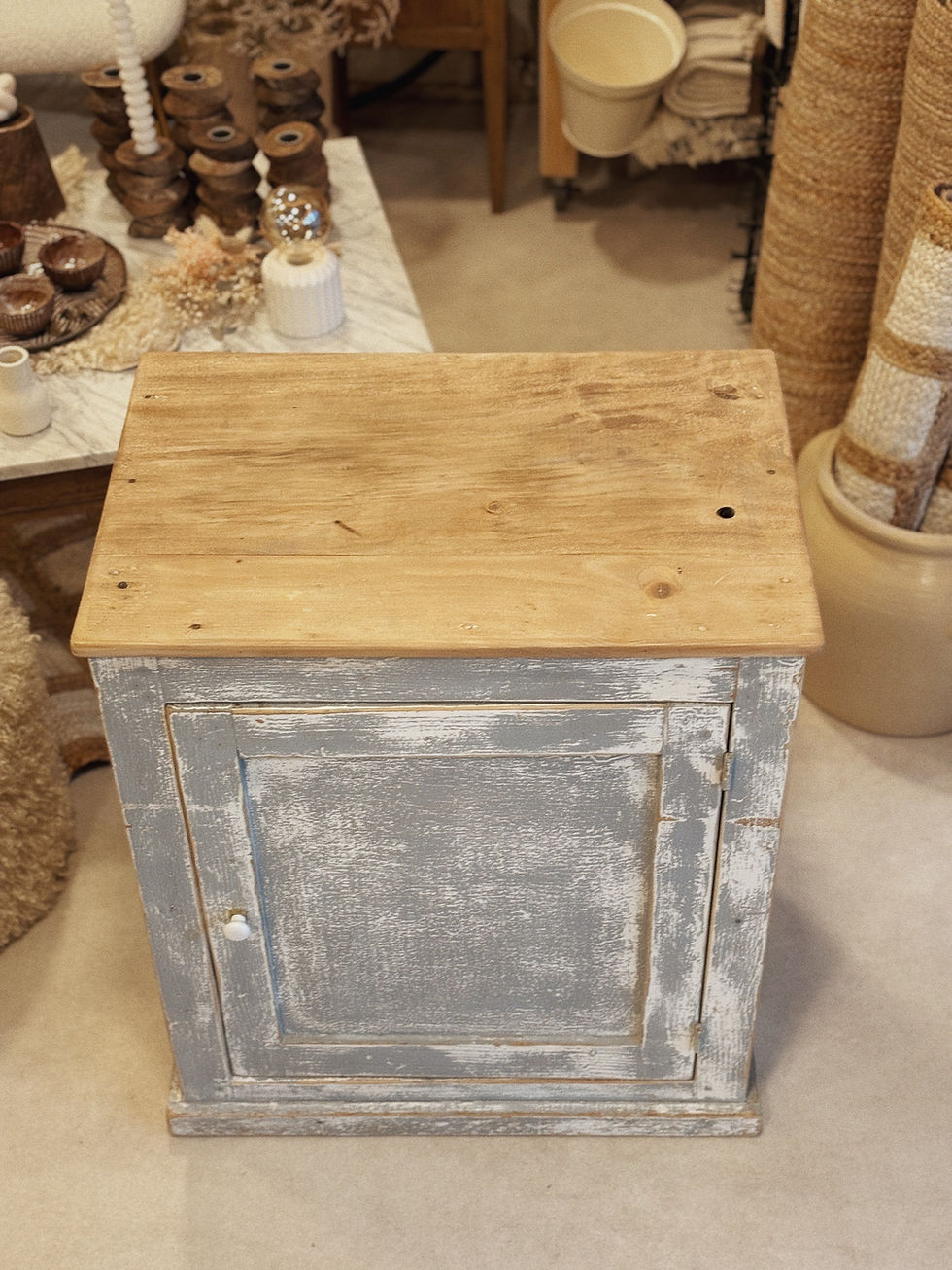 Miniature : Confiturier patiné bleu/gris 🏷️