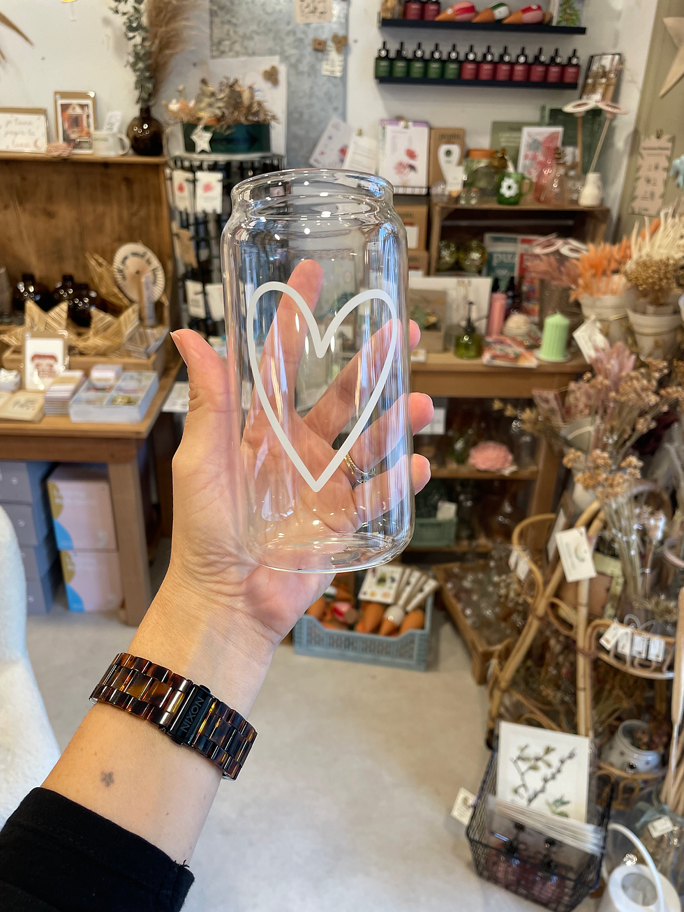 Miniature : Verre XXL big coeur 