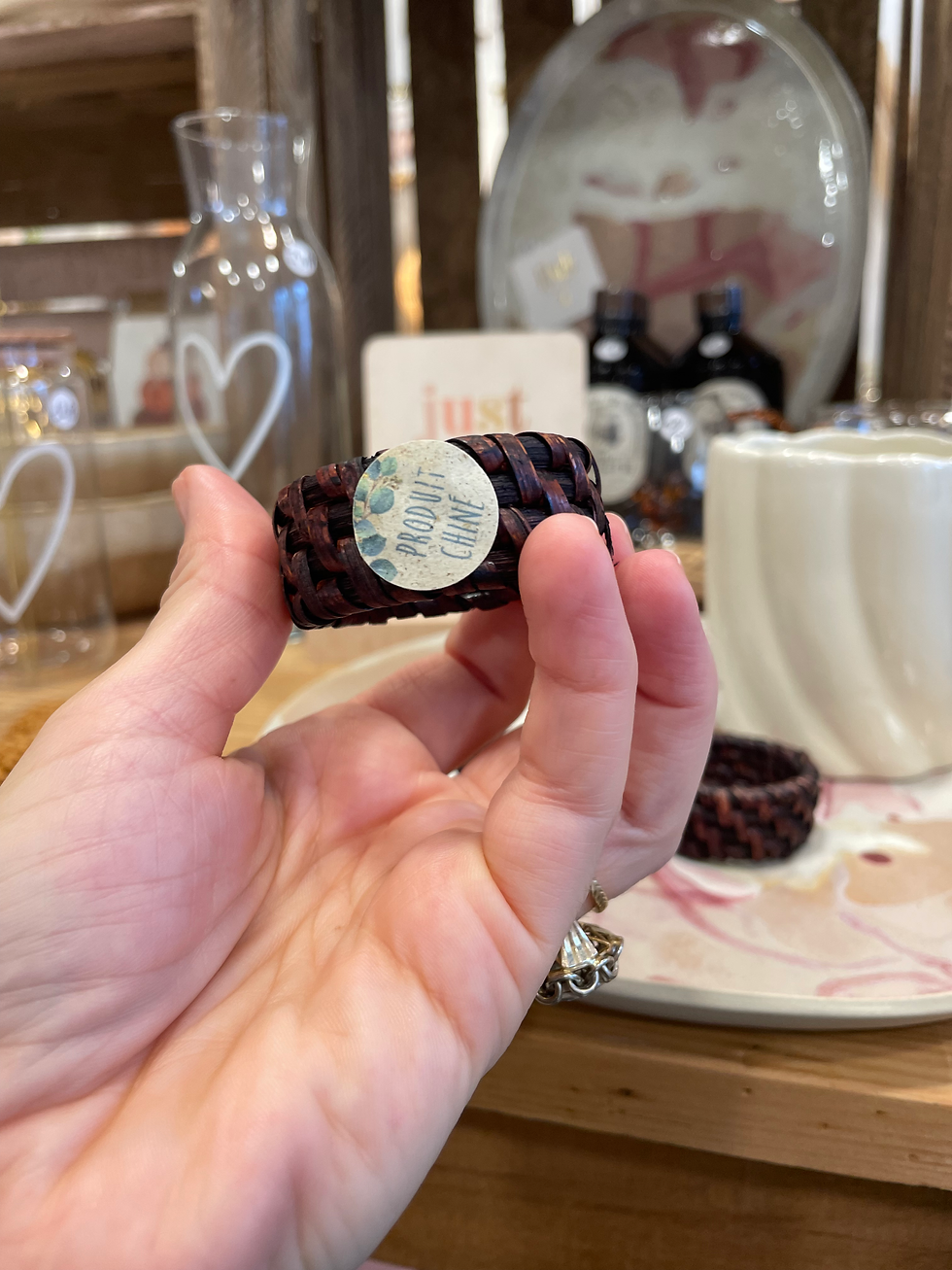 Miniature : Rond de serviette en osier 🏷️