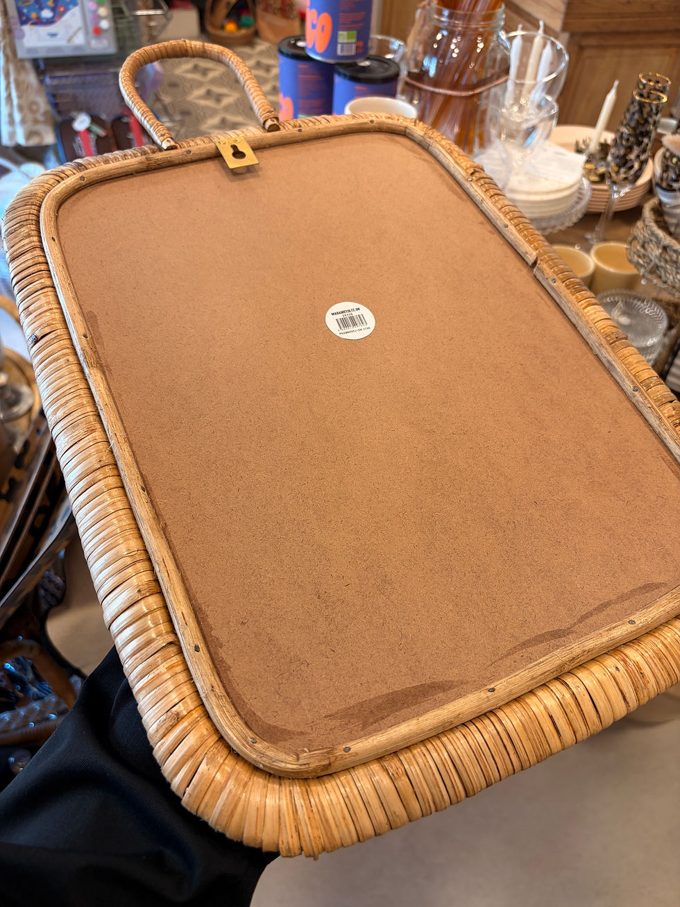 Miniature : Miroir en osier TL