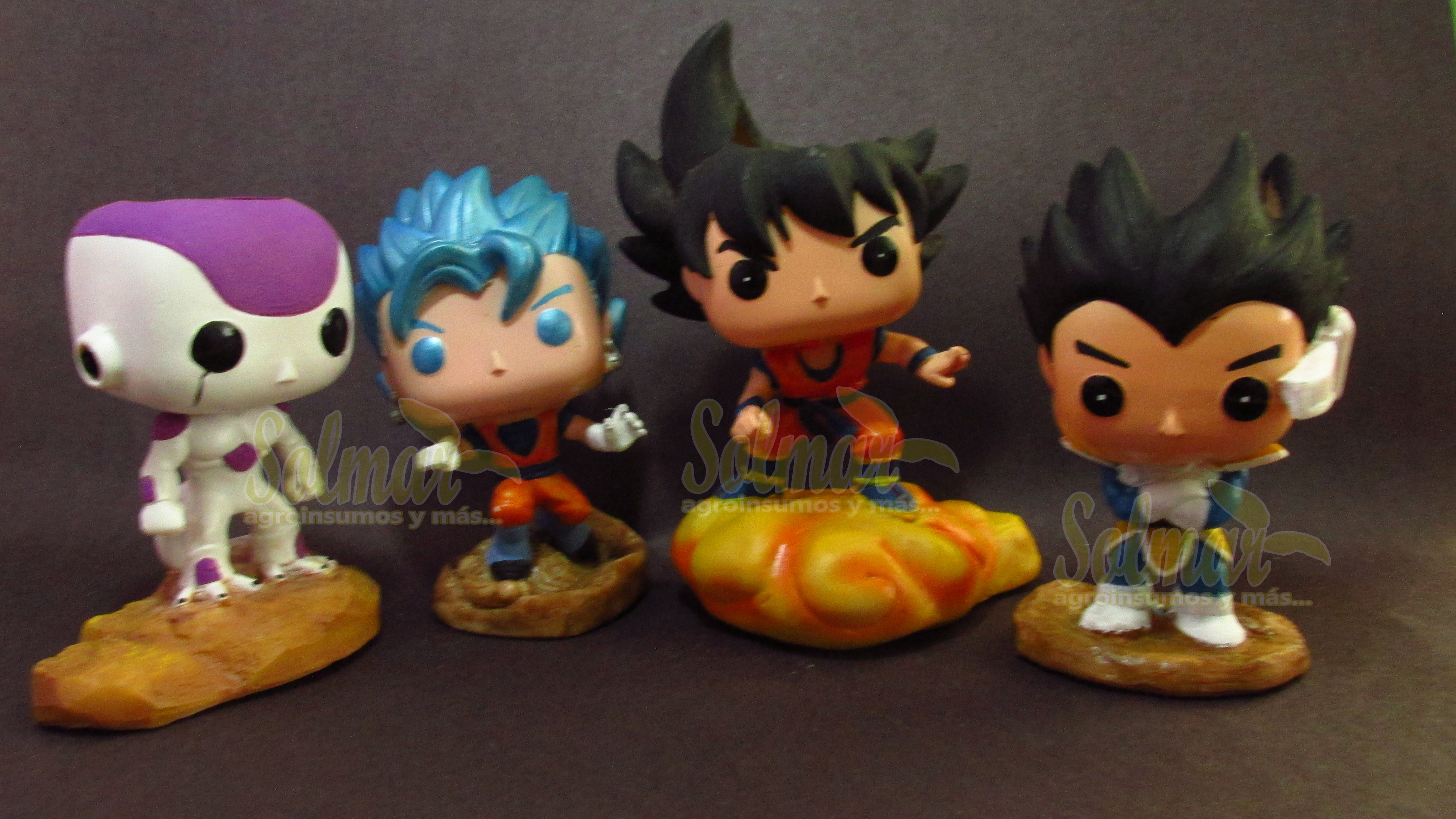 Macetas: Goku, Freezer, Vegeta