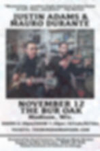 JustinAdams Mauro Durante NOv 12 poster IG.jpg
