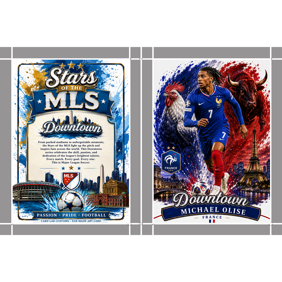 Michael Olise Downtown Custom Fan Made Art Card