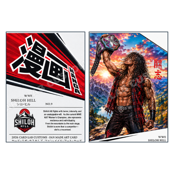 Shiloh Hill Manga - Custom Fan Made Card front and back