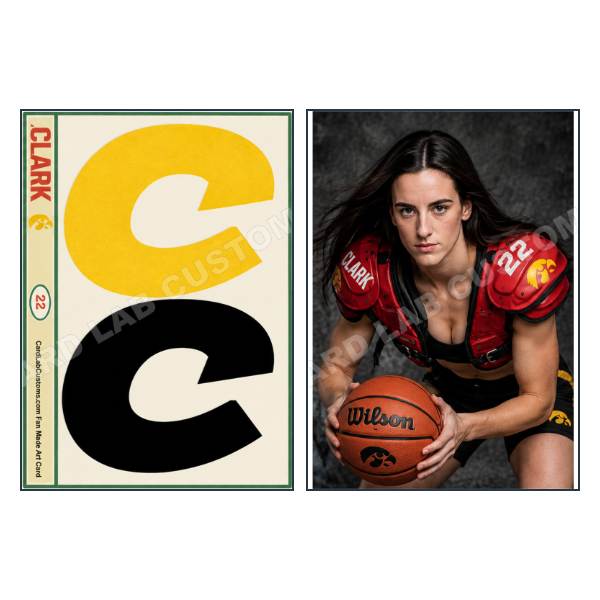 Caitlin Clark Bo Knows Parody Indiana Fever - Custom Fan Made Card front and back