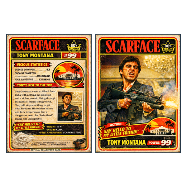 Scarface - Custom Fan Made Card front and back