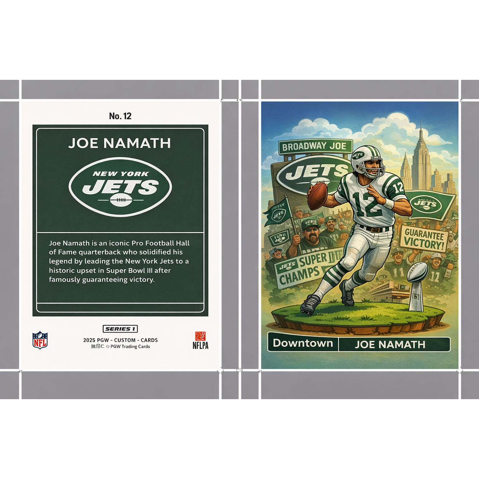 Joe Namath Downtown New York Jets