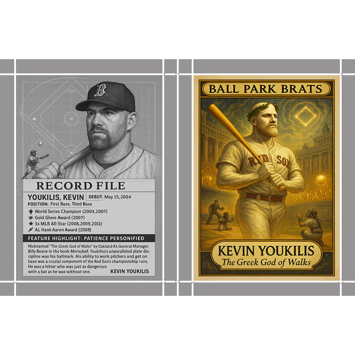 Kevin Youkilis as The Greek God of Walks