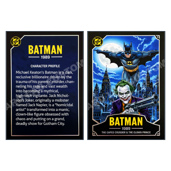 Batman 1989 - Custom Fan Made Card front and back