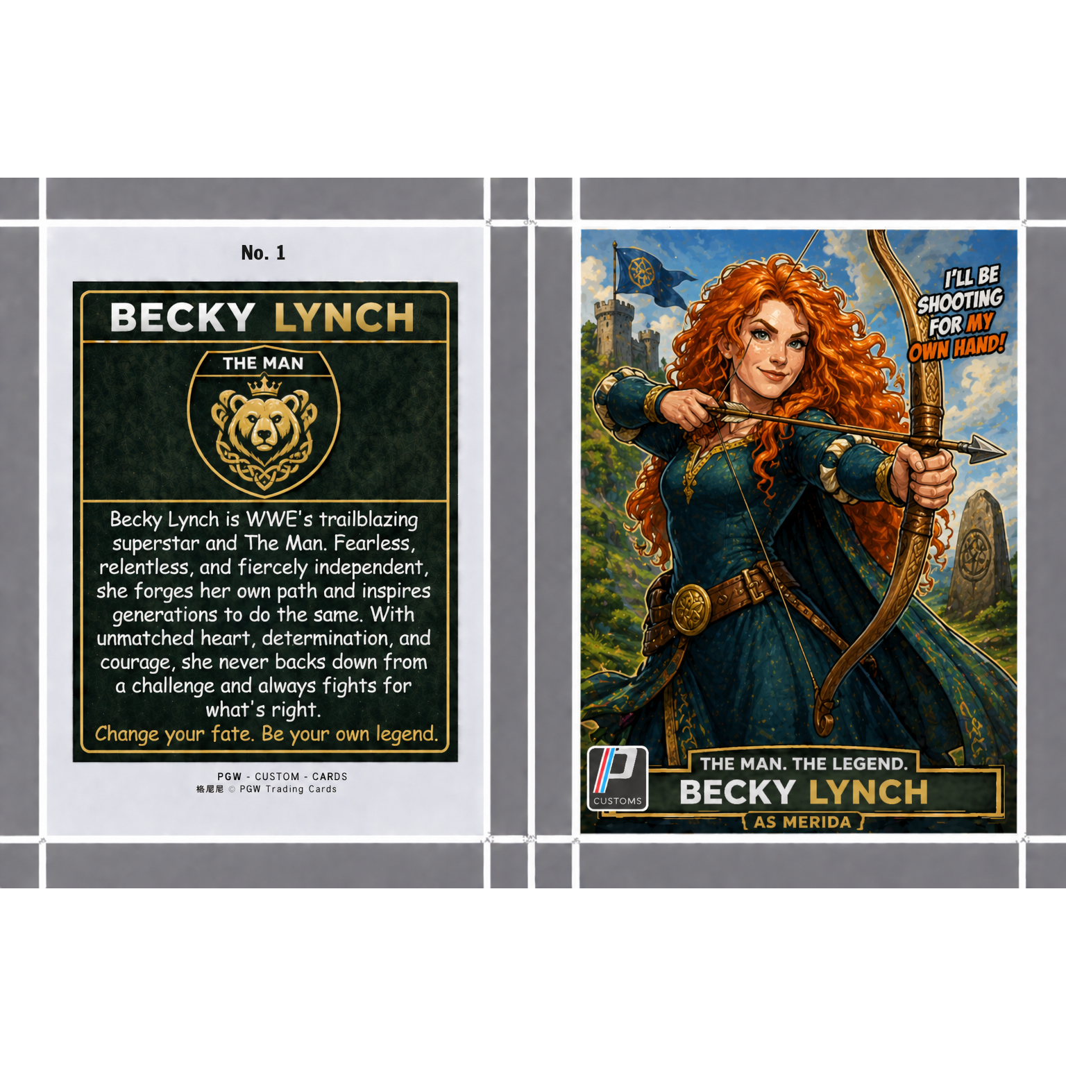 Becky Lynch as Merida from Brave Downtown WCW