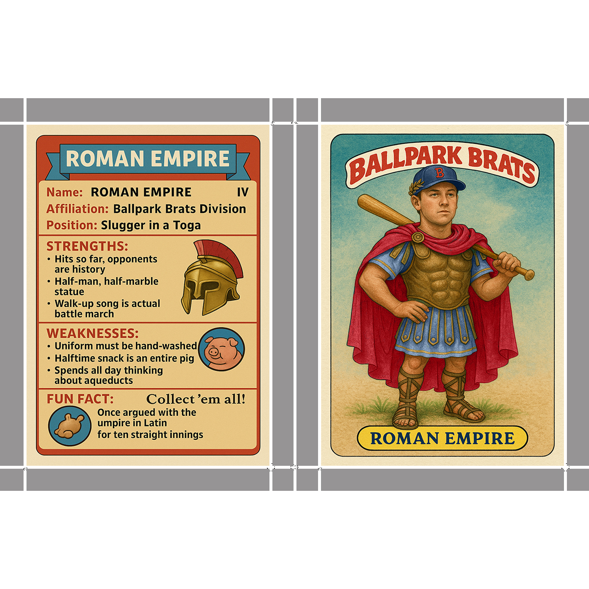 Roman Anthony as Roman Empire Card Lab Customs Fan Made Art Card