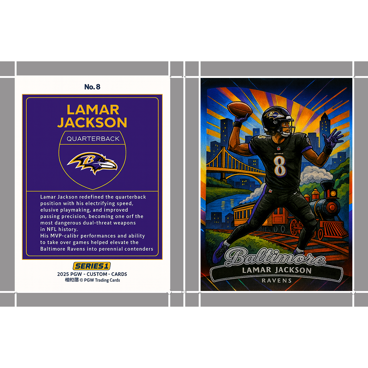 Lamar Jackson Downtown Train Baltimore Ravens