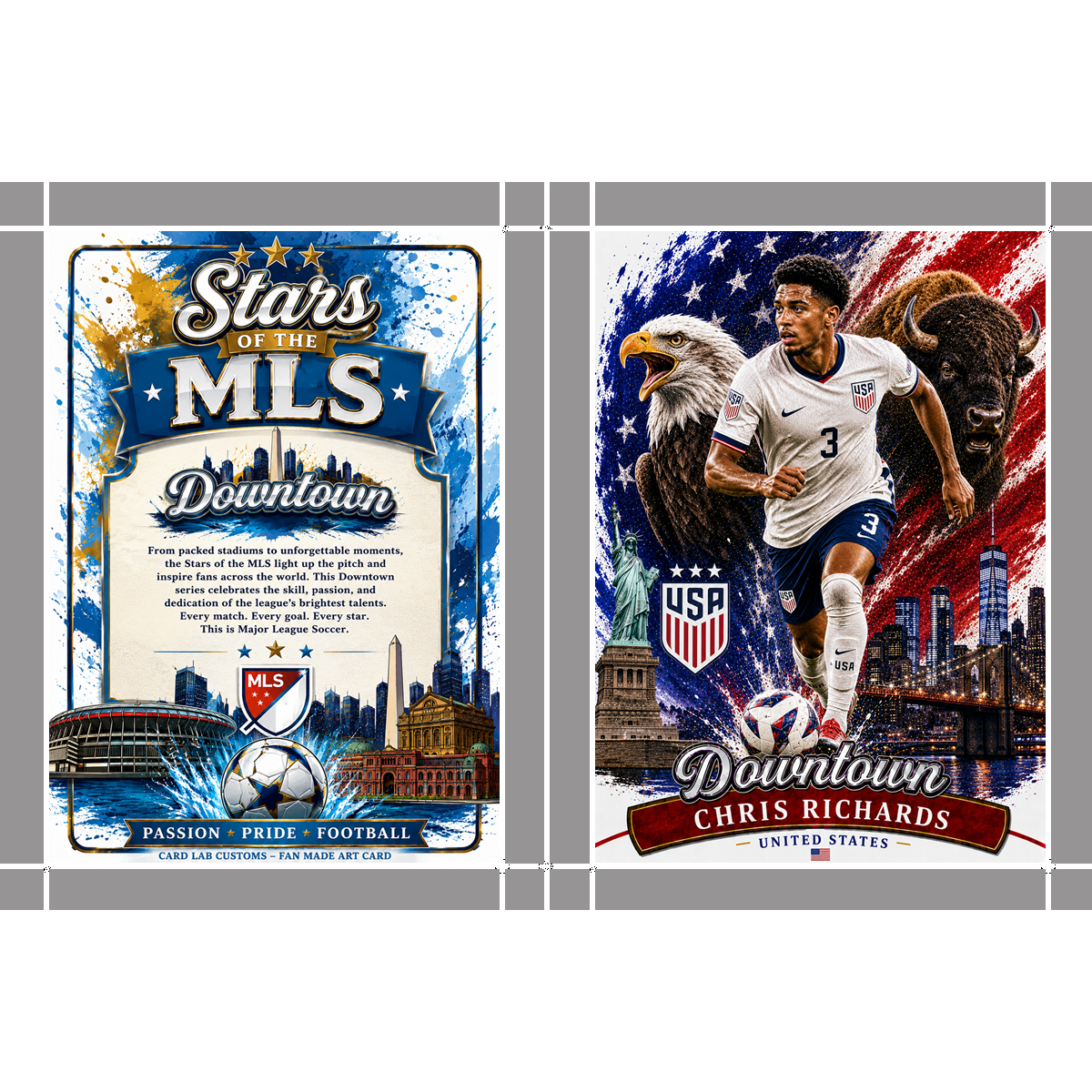 Chris Richards Downtown Custom Fan Made Art Card