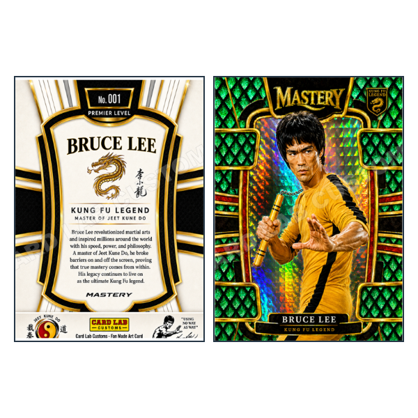 Bruce Lee Kung Fu Legend - Custom Fan Made Card front and back