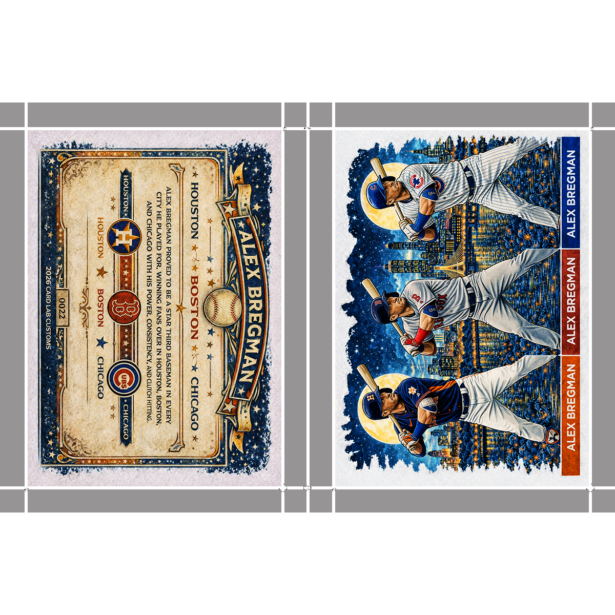 Alex Bregman Downtown Houston Astros Boston Red Sox & Chicago Cubs