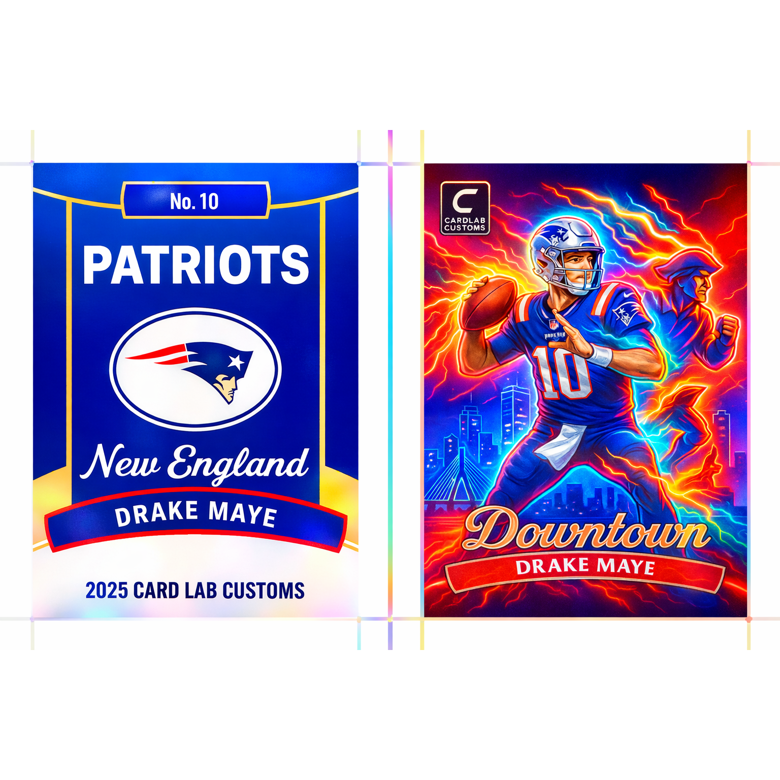 Drake Maye Downtown New England Patriots color increase