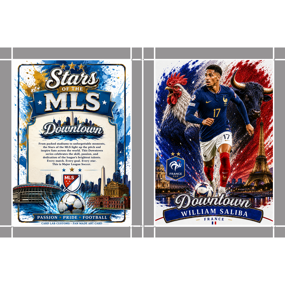 William Saliba Downtown Custom Fan Made Art Card