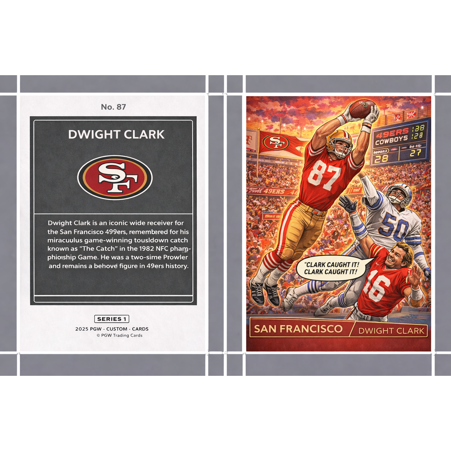 Dwight Clark Downtown San Francisco 49ers b