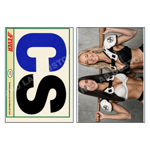 Caitlin Clark & Sophie Cunningham Bo Knows Color - Custom Fan Made Card front and back