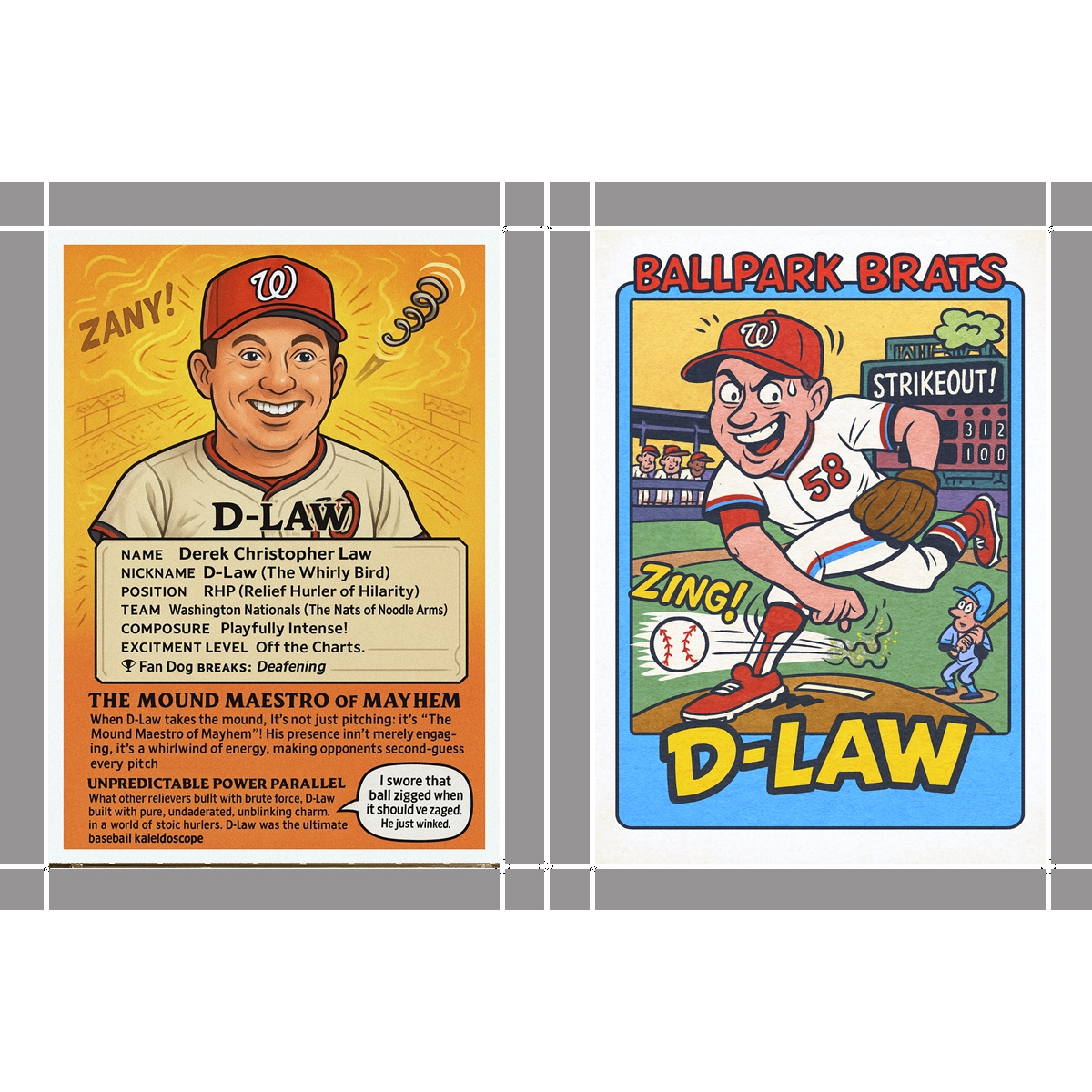 Derek Law as D-Law Print Sheet