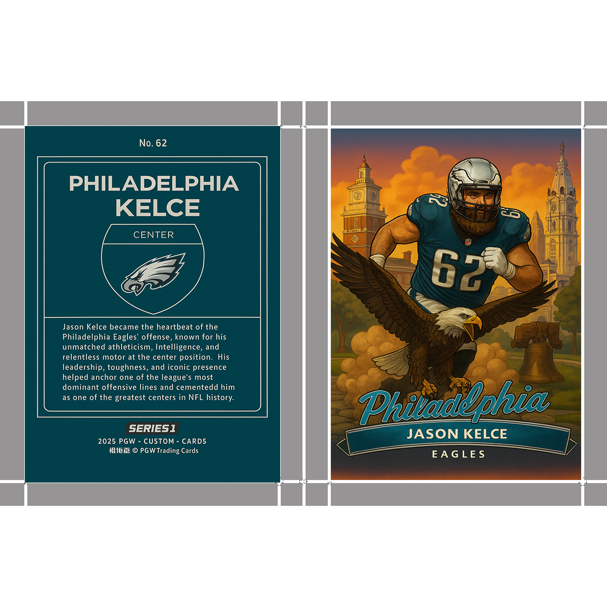 Jason Kelce Downtown Philadelphia Eagles
