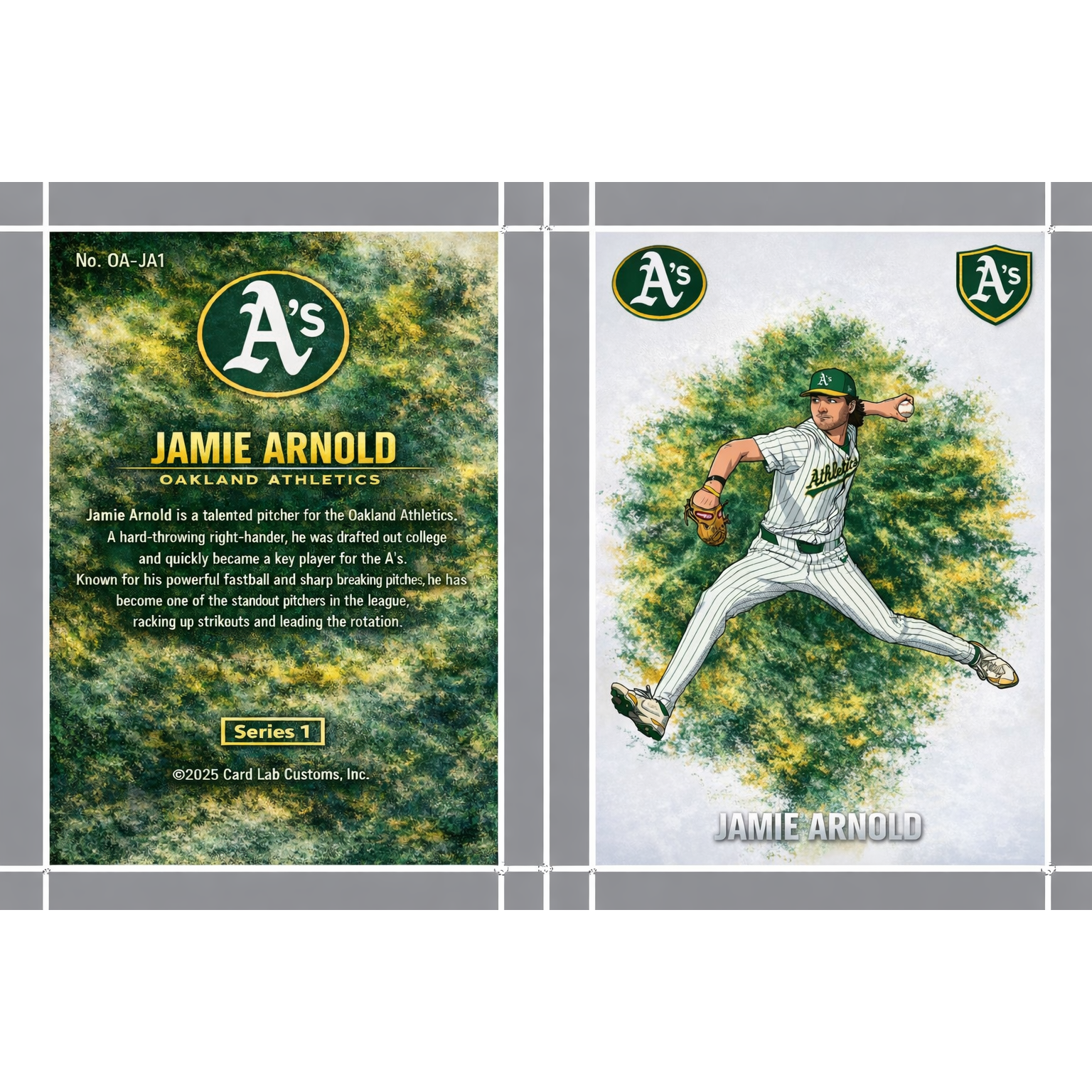 Jamie Arnold Color Blast Oakland A's