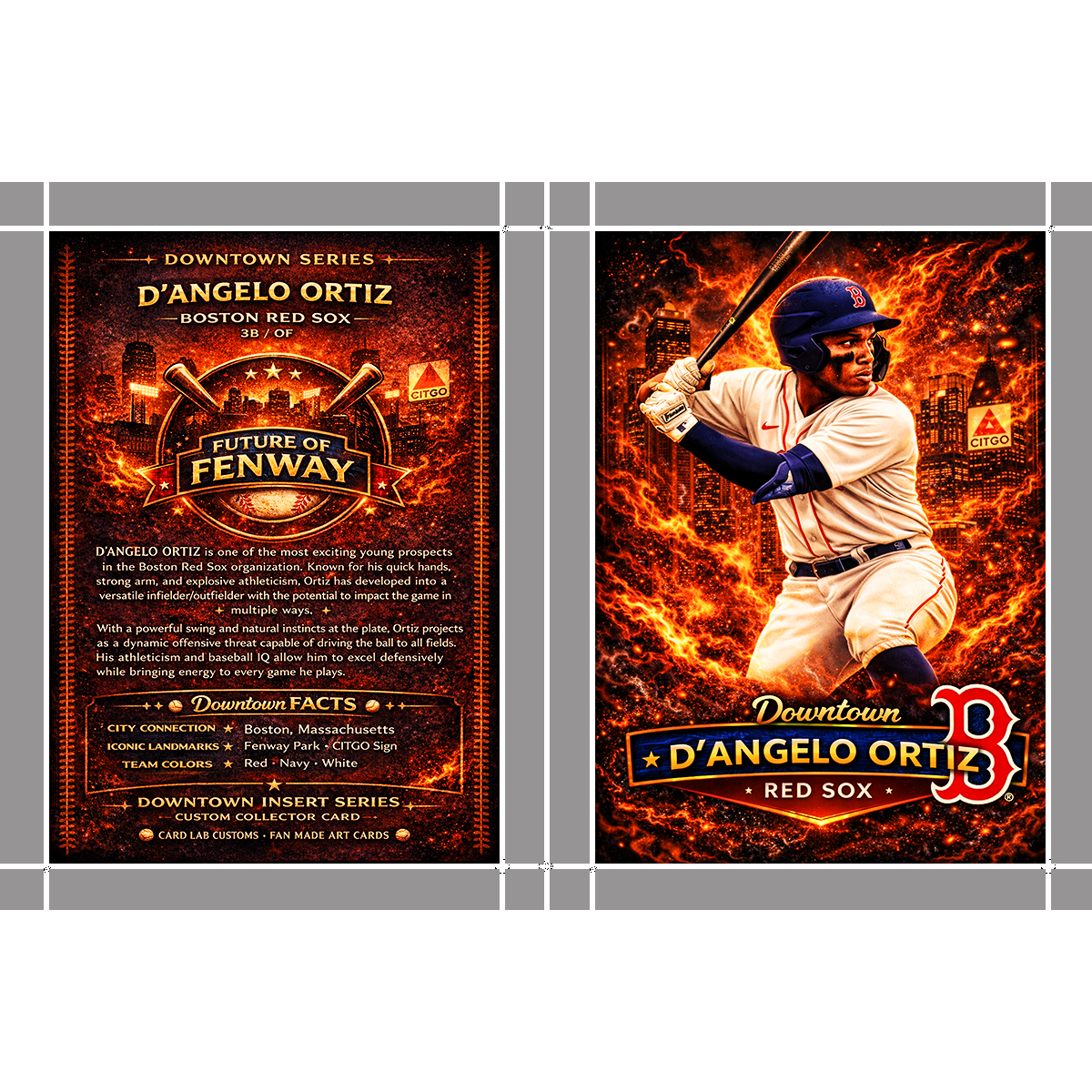 D'Angelo Ortiz Downtown on fire Boston Red Sox