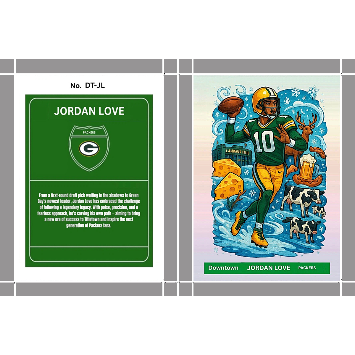 Jordan Love Downtown Old Green Bay Packers