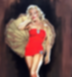 Marilyn - 'Lady in red' Oil on canvas 900x600mm_edited