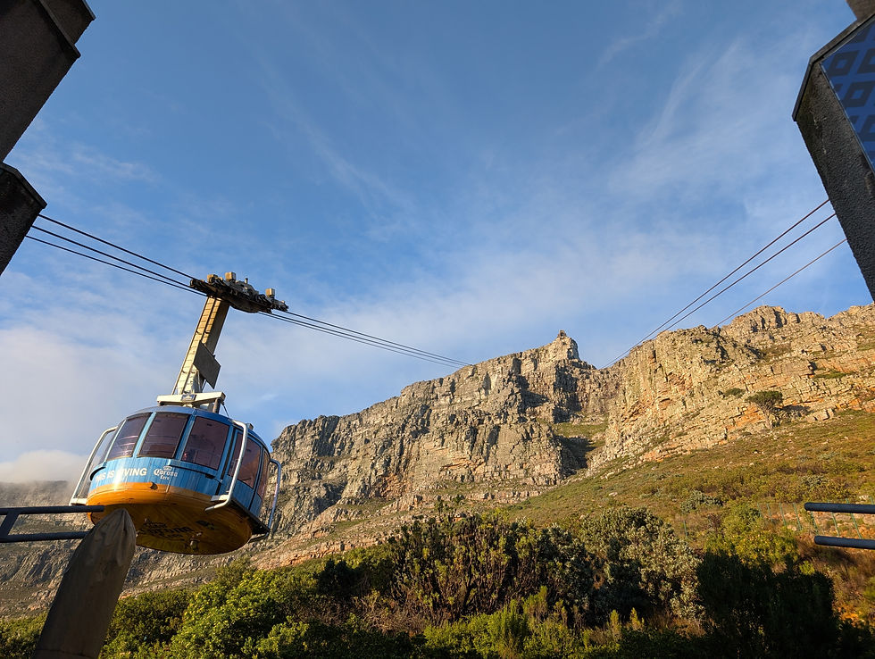 Cable car to the top of Table Mountain