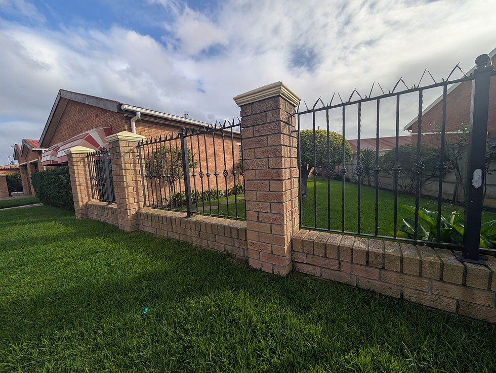 Fenced in house on the outskirts of the Township