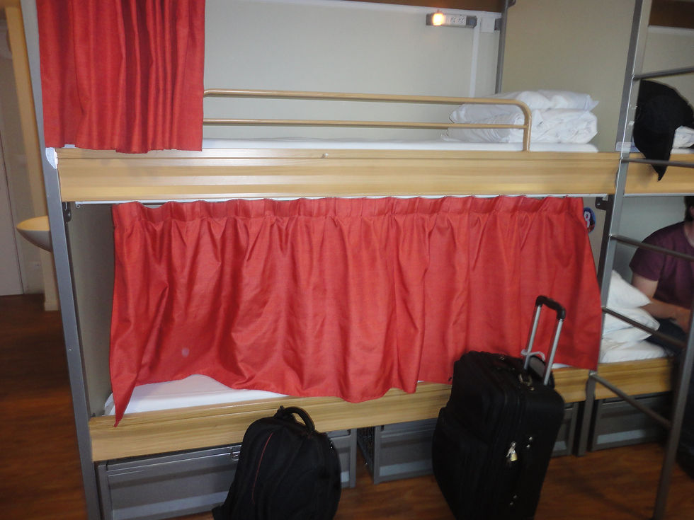 A picture of our room at the hostel