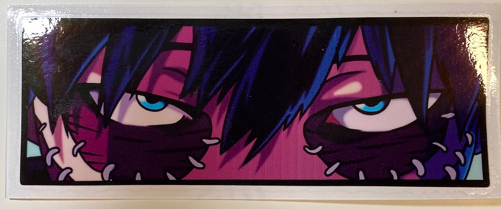 Thumbnail: Dabi Peek Anime Car Sticker Anime