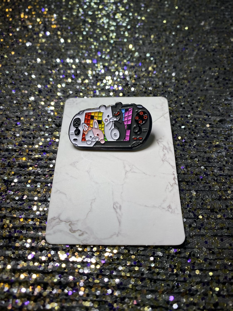 Thumbnail: Monokuma & Monomi Gameboy Pin