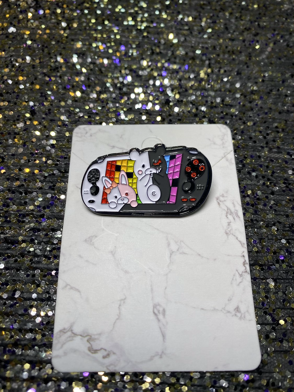 Thumbnail: Monokuma & Monomi Gameboy Pin