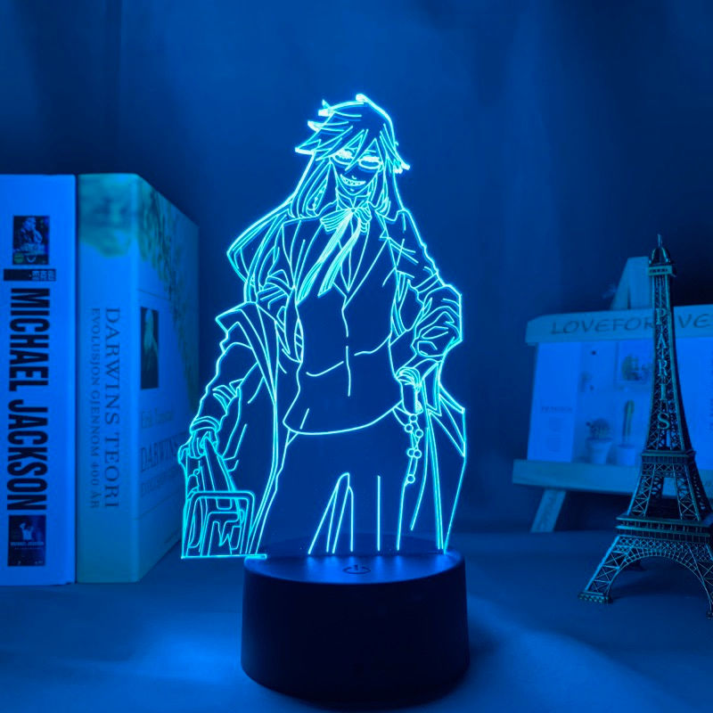 Thumbnail: Black Butler Grell Sutcliff 3D Night Light with Remote