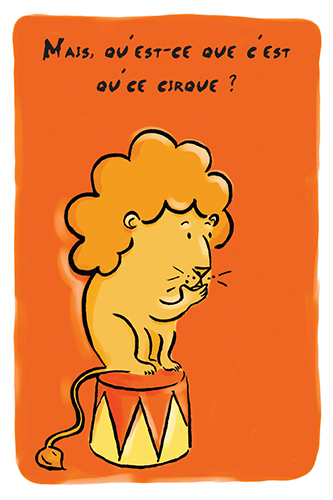 Illustration perso, lion, cirque..
