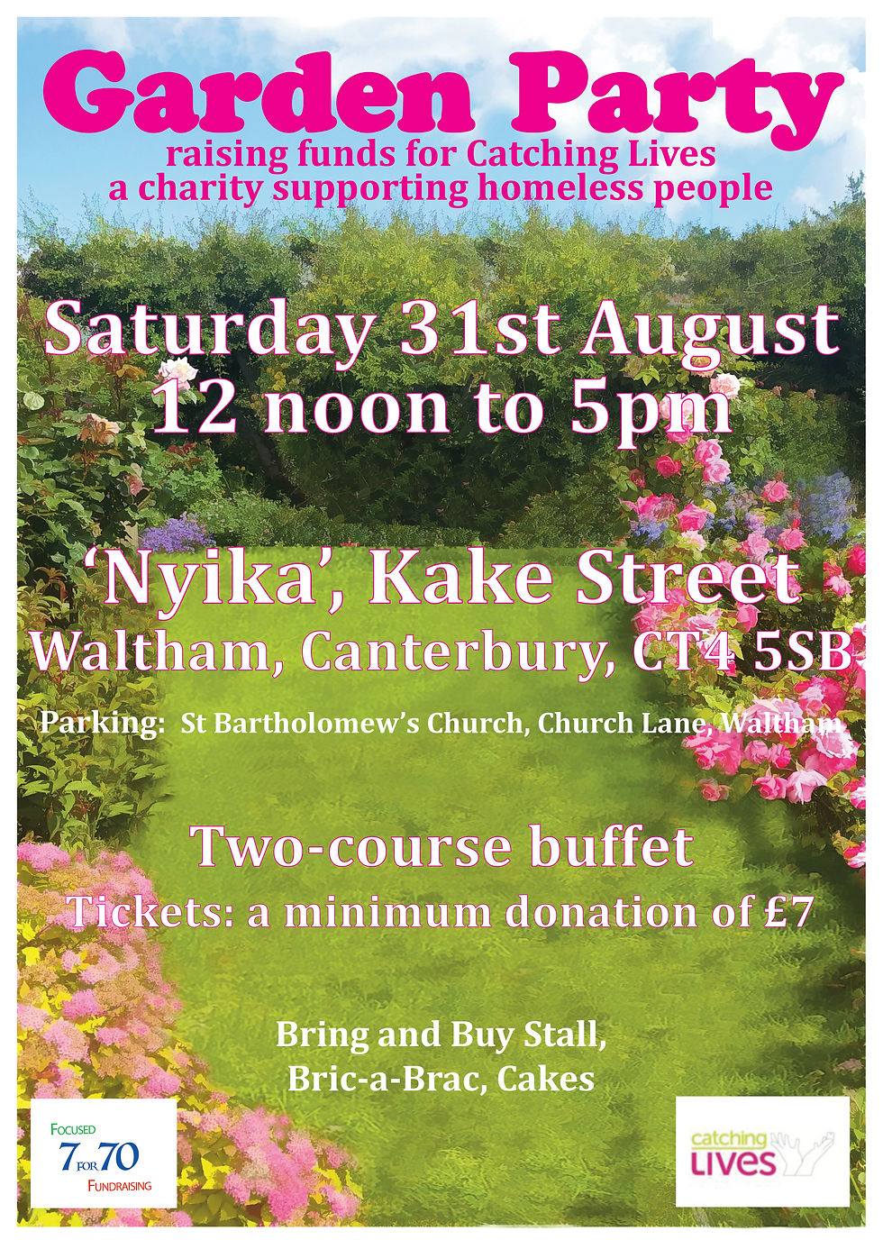 Denise Smith garden party poster