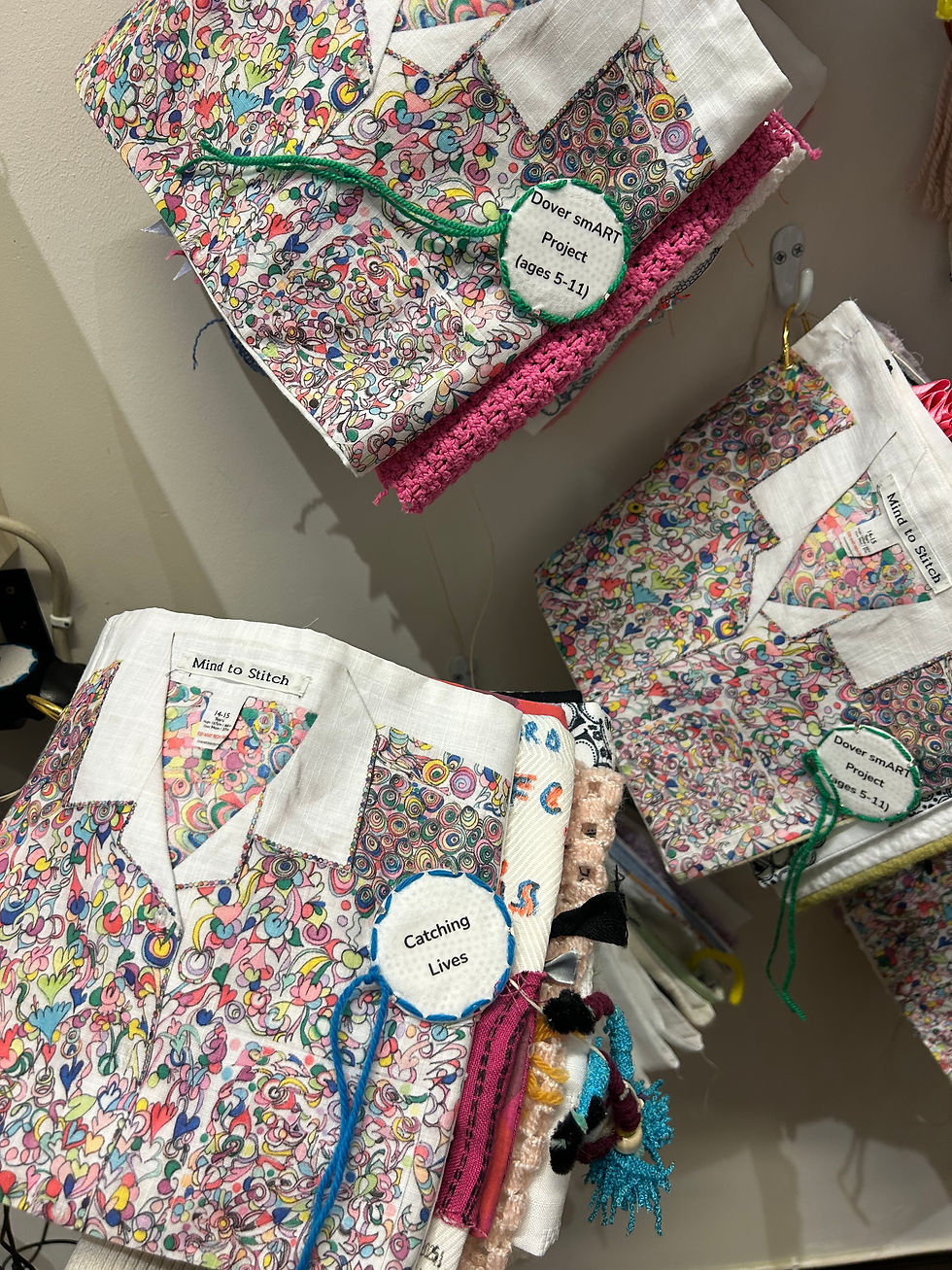 Catching Lives client artwork on display at The Beaney